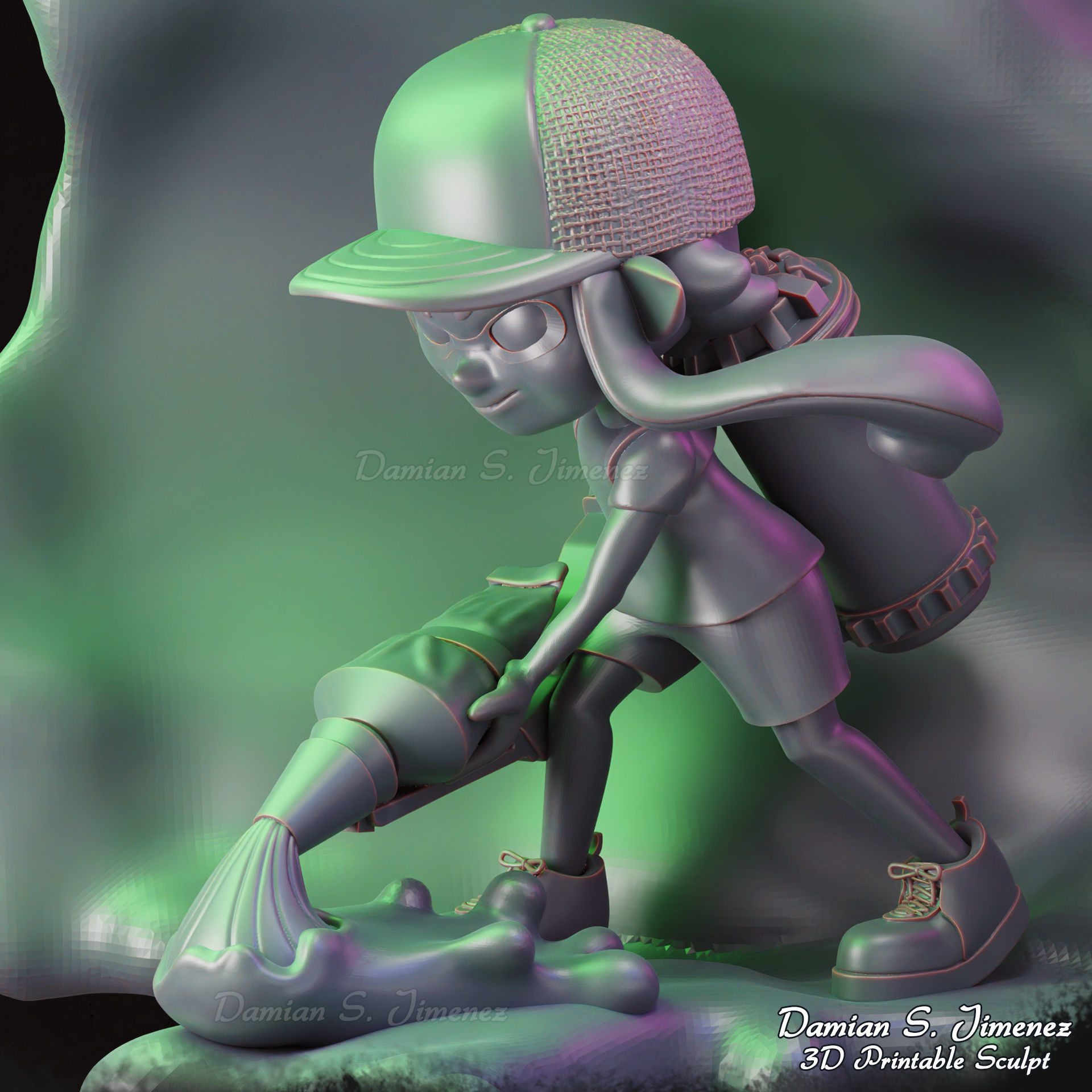 Splatoon 3 Diorama 3D Print stl Splatoon 3D Model 3D print model_18