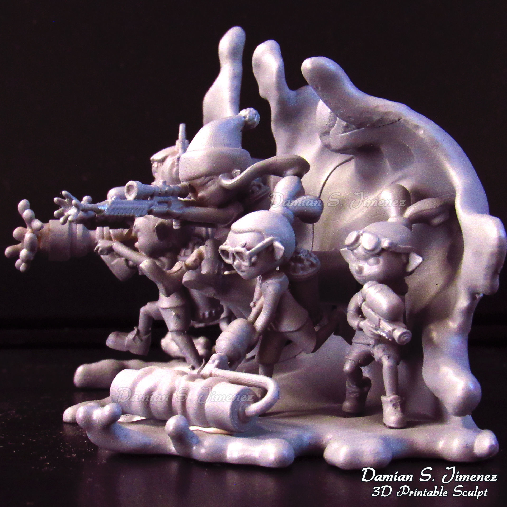 Splatoon 3 Diorama 3D Print stl Splatoon 3D Model 3D print model_4