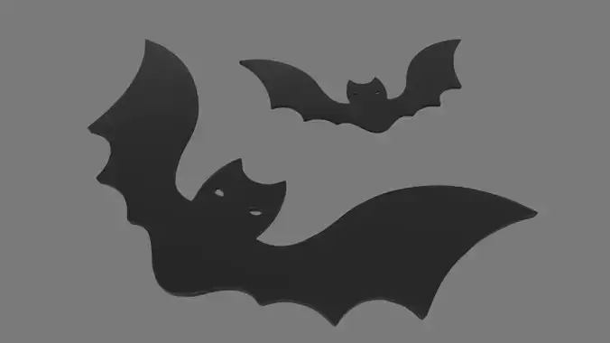 Bats Candy Low-poly 3D model