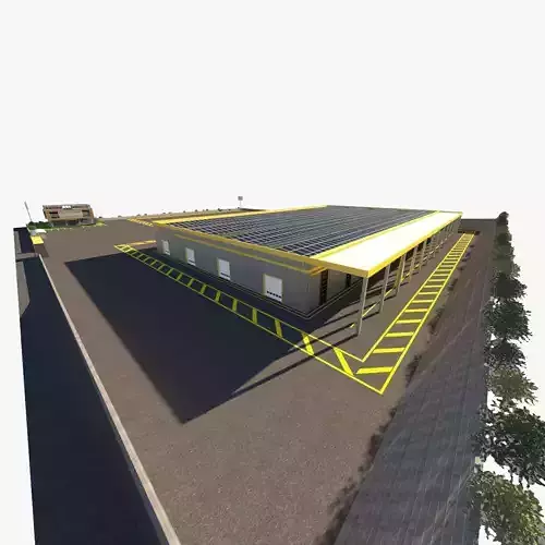 3D Generic Factory Executive Building model 3D model 3D Generic Factory Executive Building model 3D model