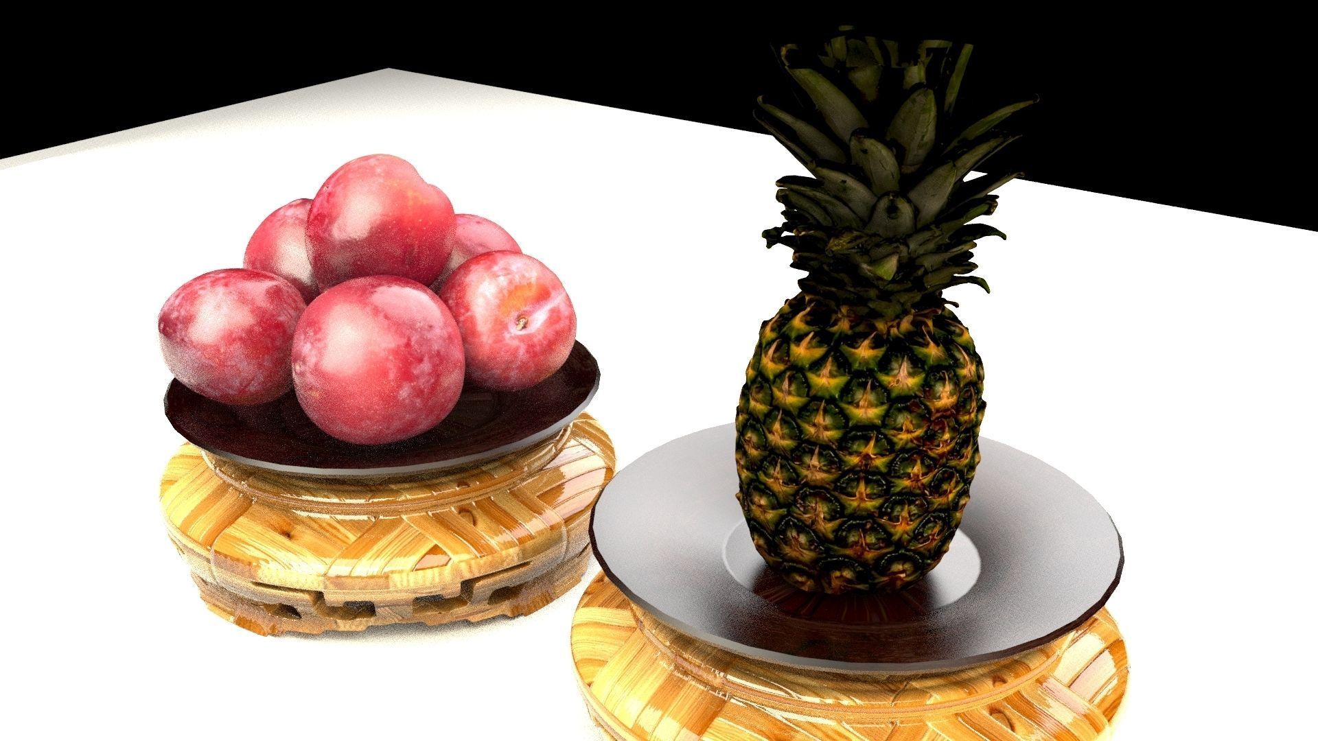 Chinese pineapple 3D model_1
