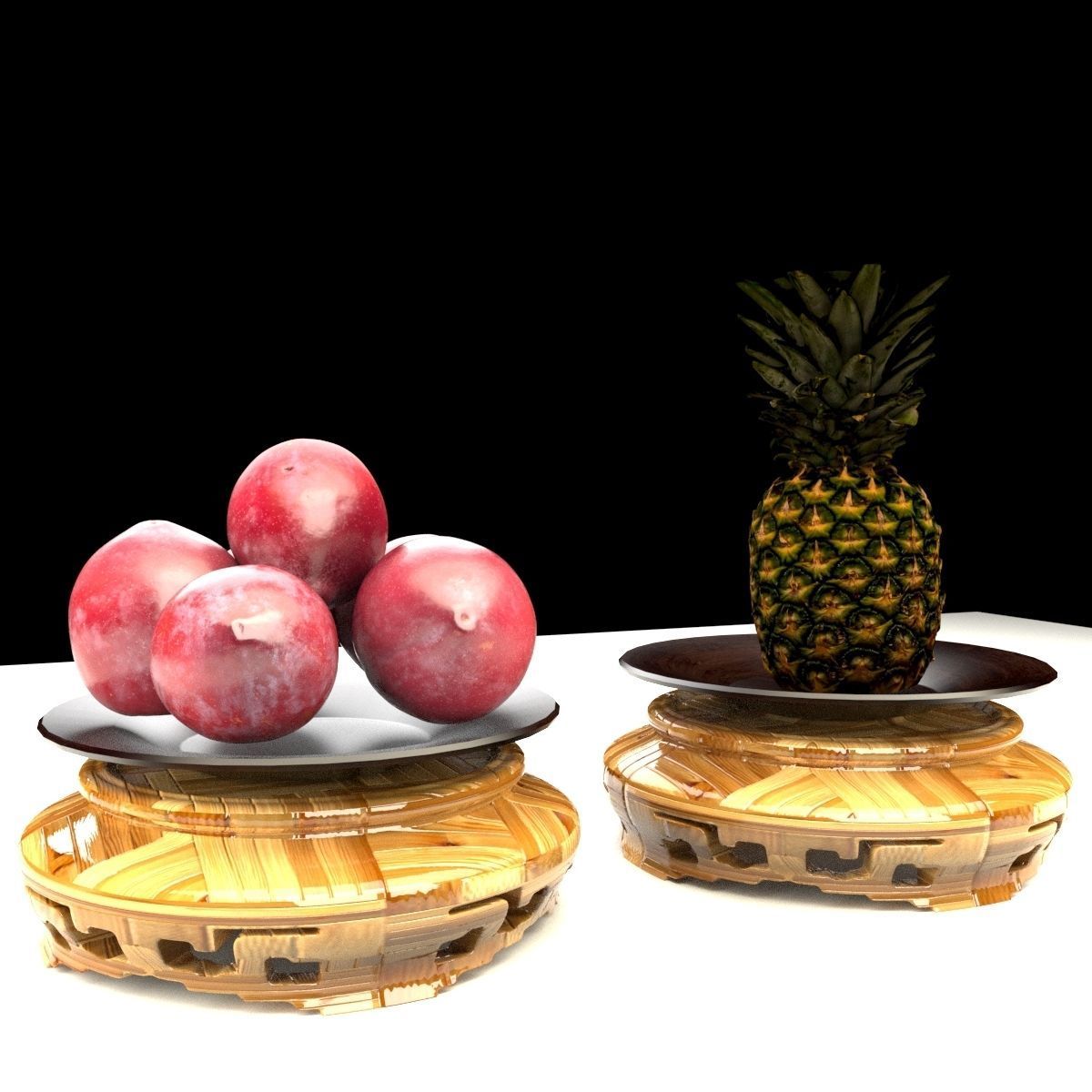 Chinese pineapple 3D model_5