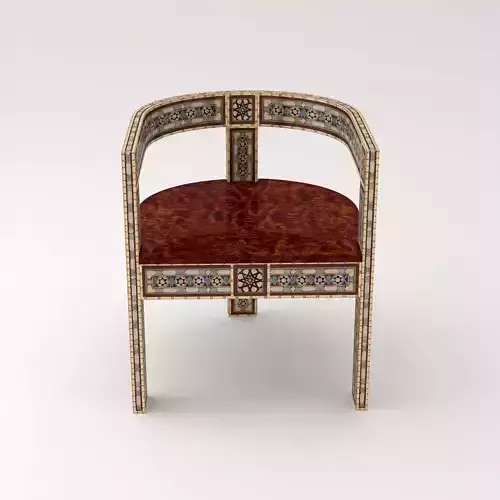 arabic chair 01 3D model