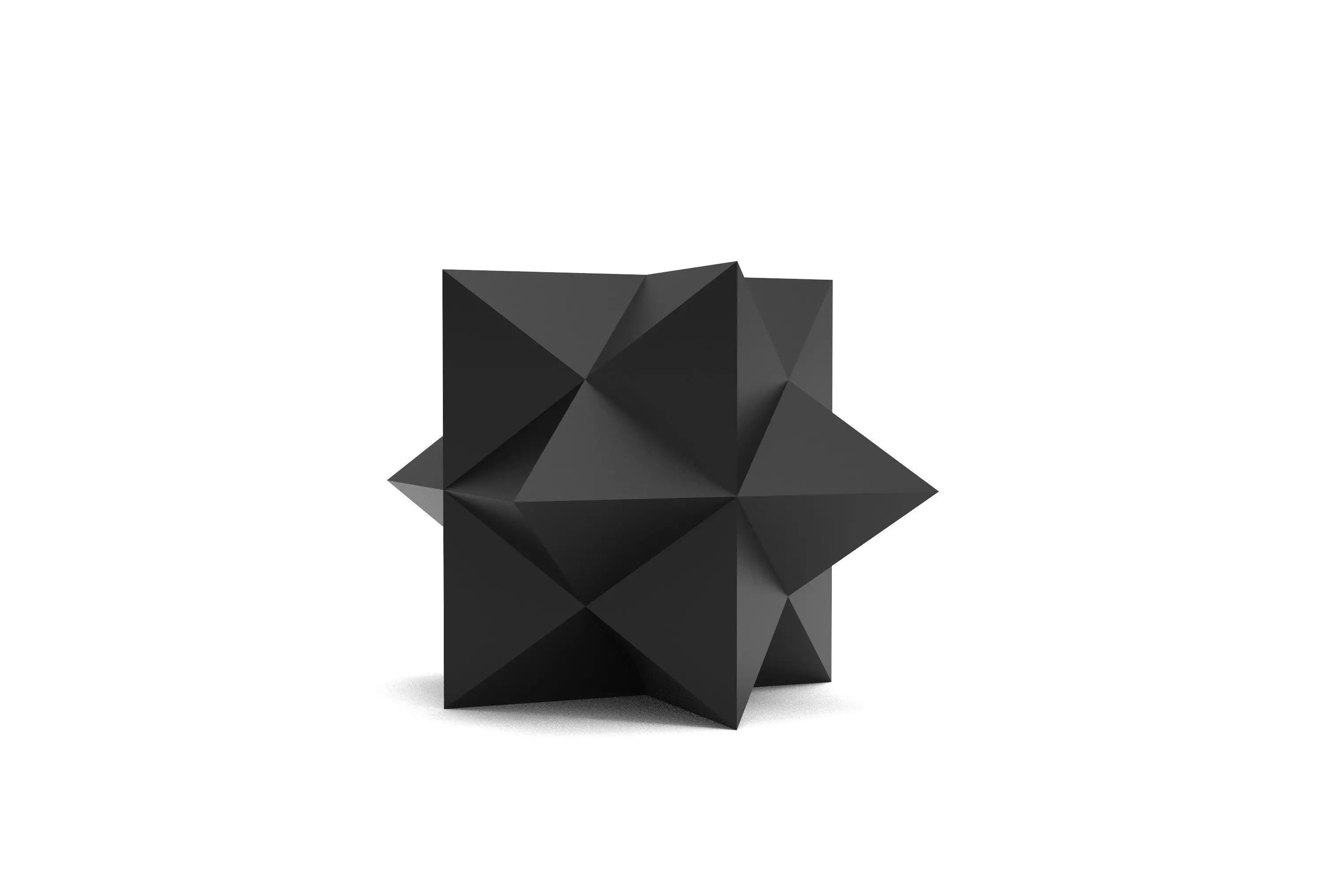 Stellated Rhombic Dodecahedron 3D print model