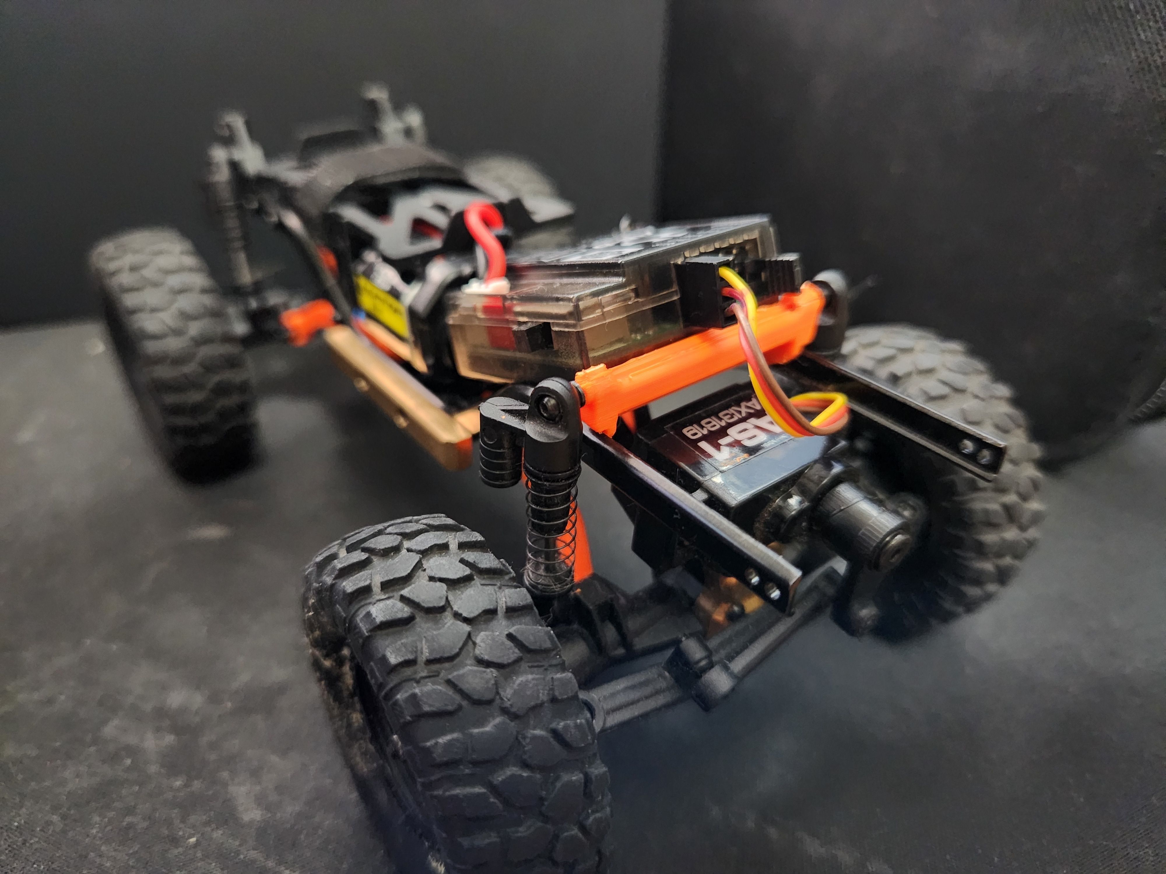 scx24 lowered esc mount 3D print model_3