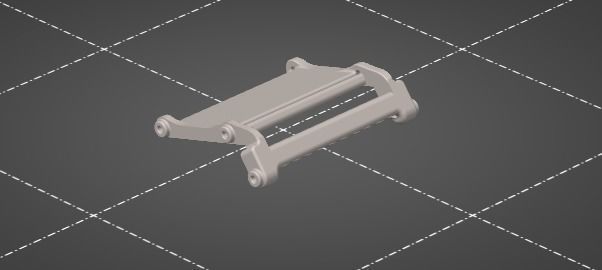 scx24 lowered esc mount 3D print model_4