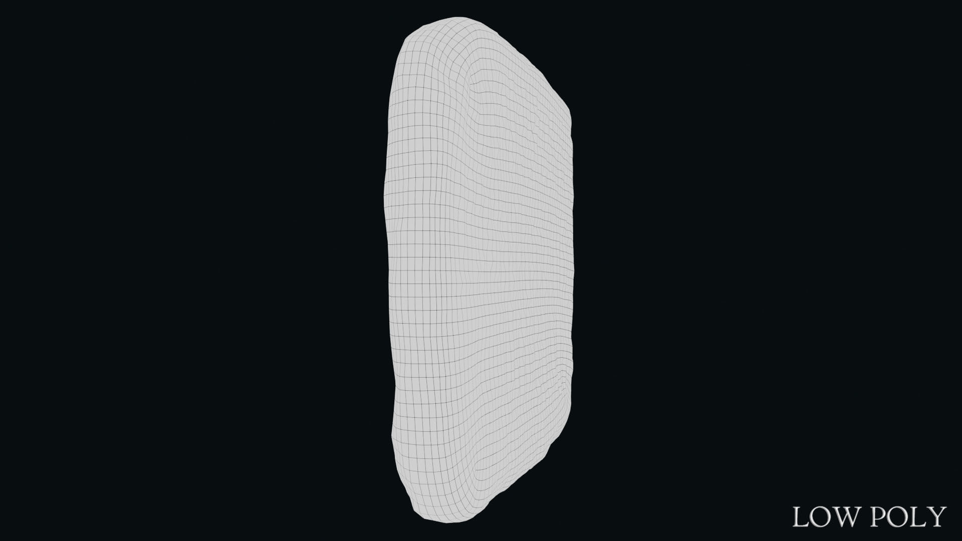 Luwian Hieroglyphic Slab Low-poly 3D model_23