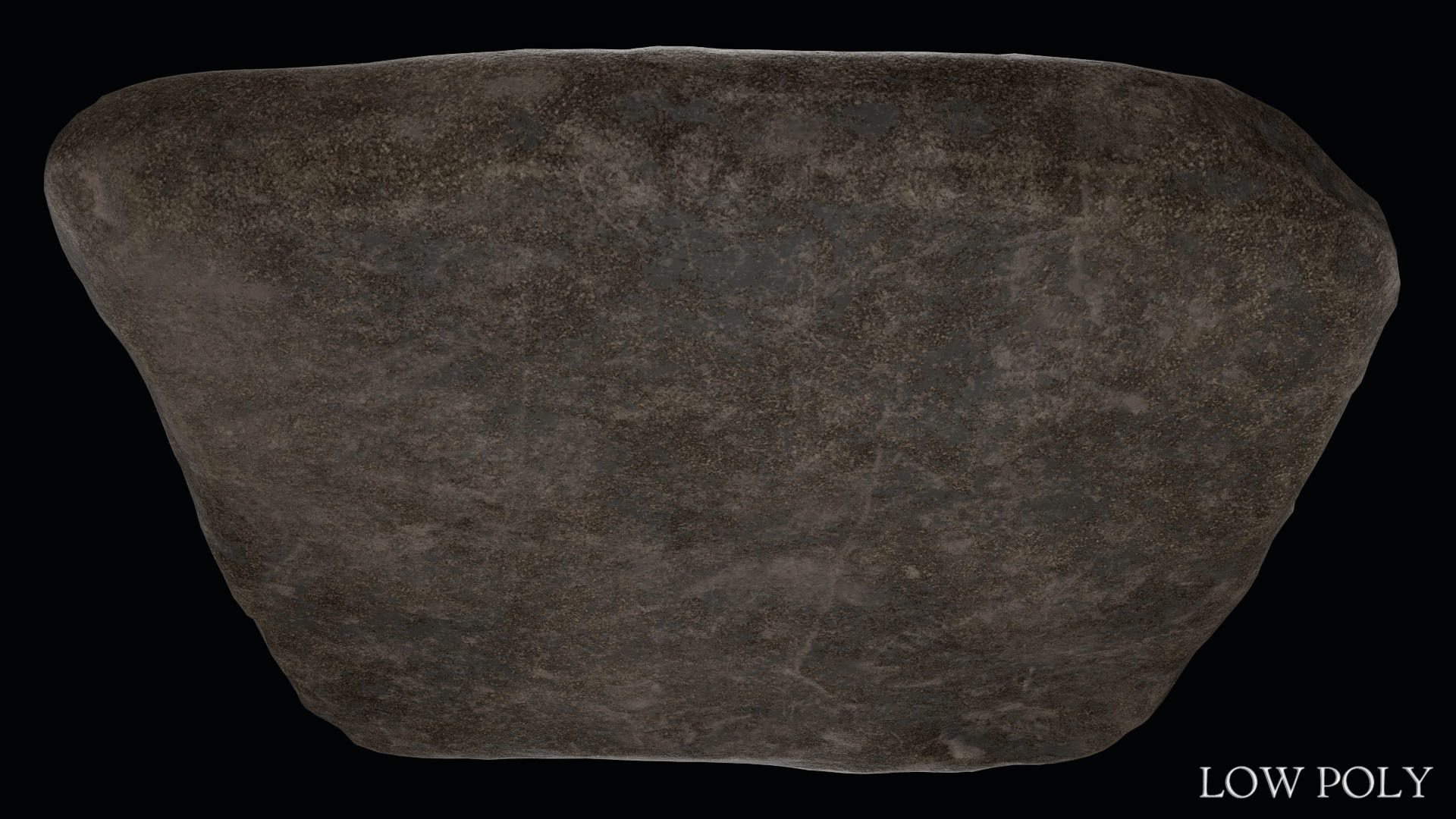 Luwian Hieroglyphic Slab Low-poly 3D model_30