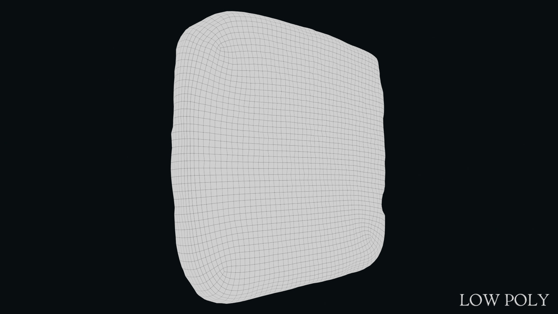 Luwian Hieroglyphic Slab Low-poly 3D model_21