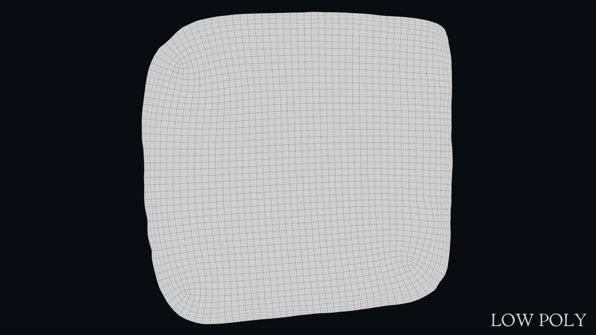 Luwian Hieroglyphic Slab Low-poly 3D model_17