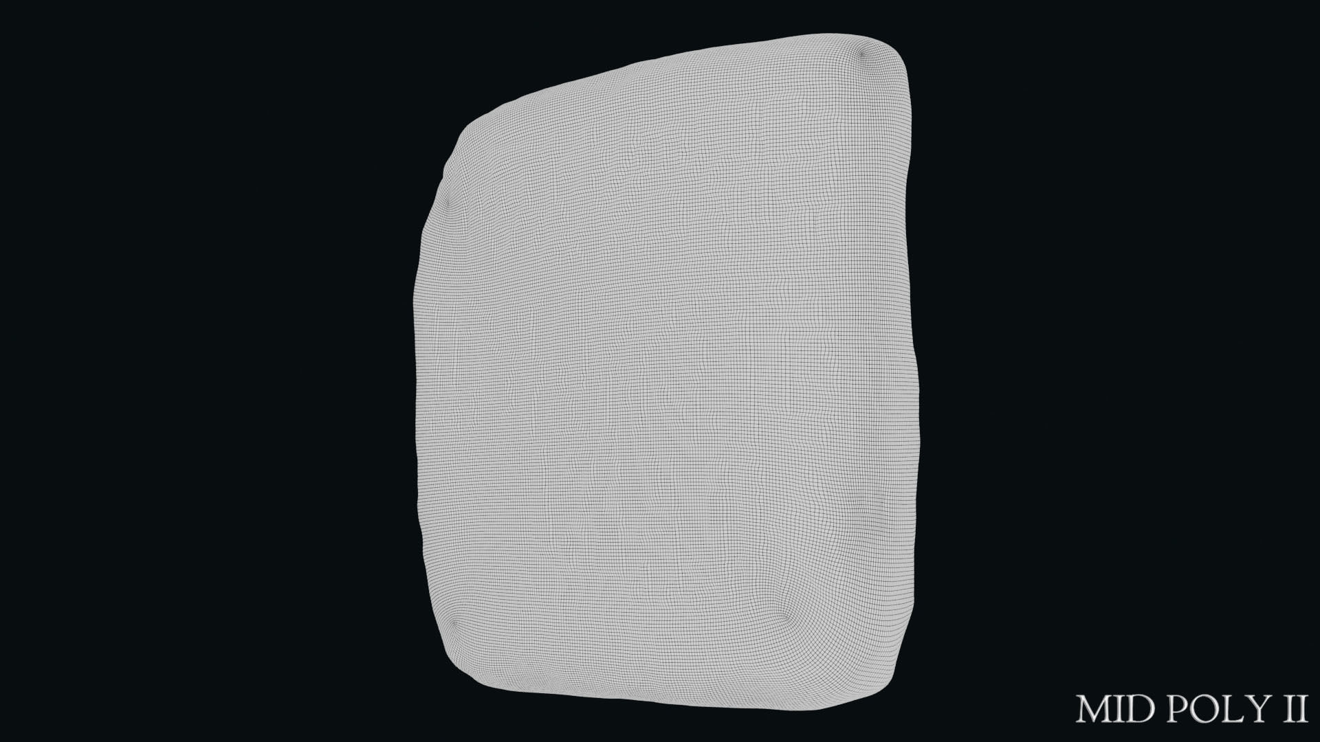 Luwian Hieroglyphic Slab Low-poly 3D model_50