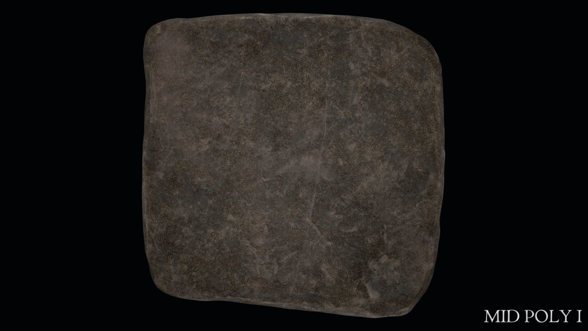 Luwian Hieroglyphic Slab Low-poly 3D model_42