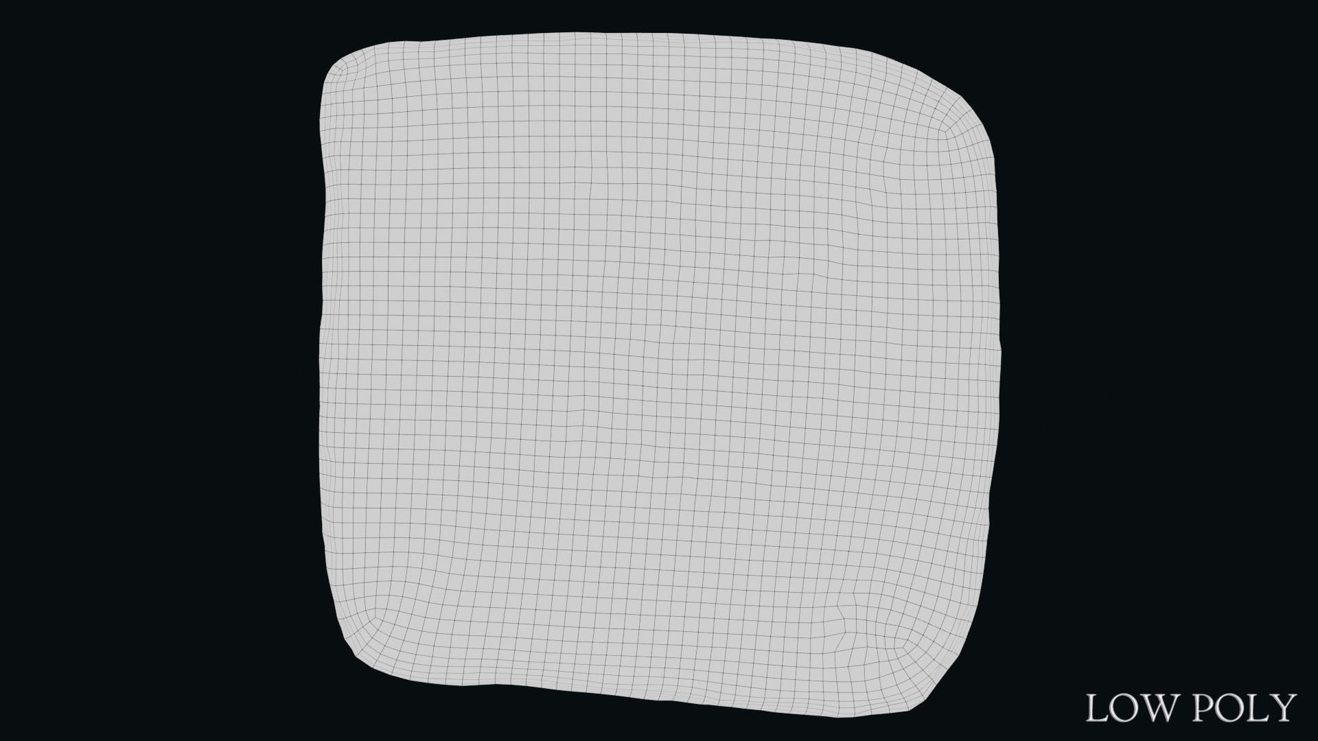 Luwian Hieroglyphic Slab Low-poly 3D model_27