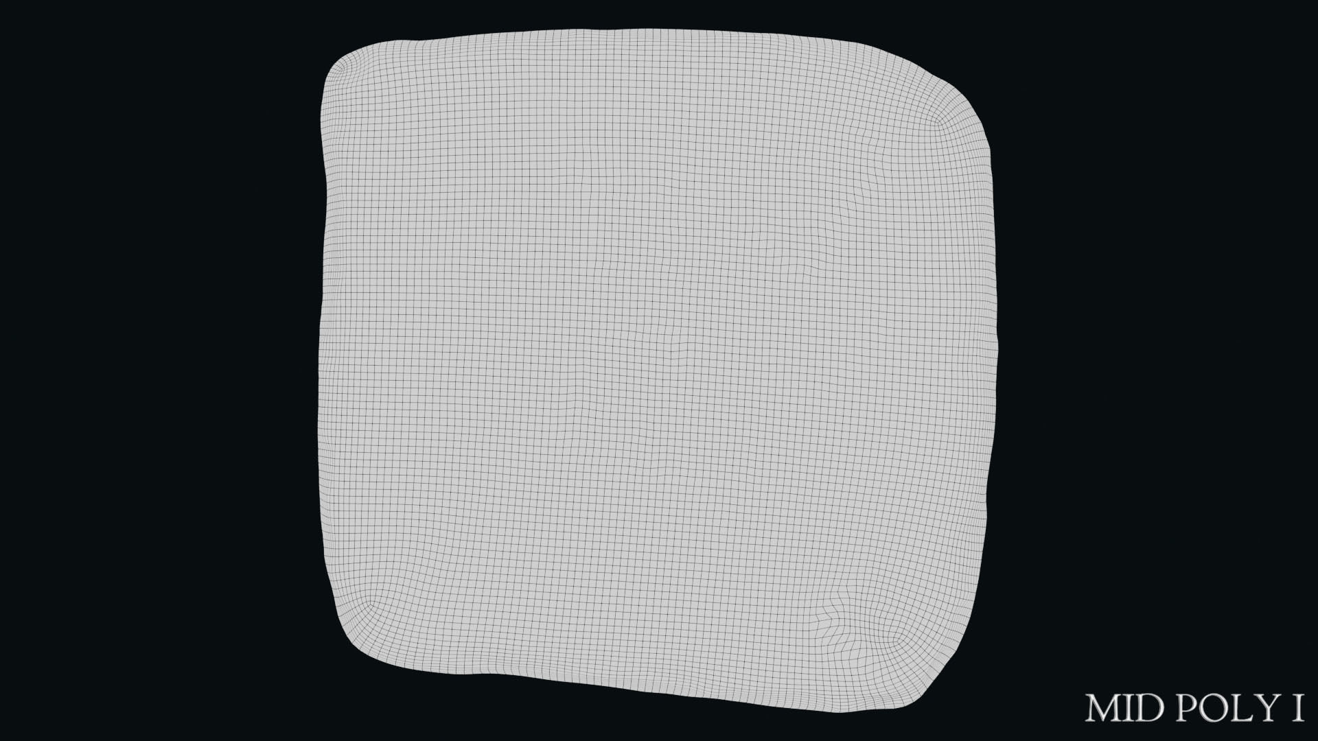 Luwian Hieroglyphic Slab Low-poly 3D model_45