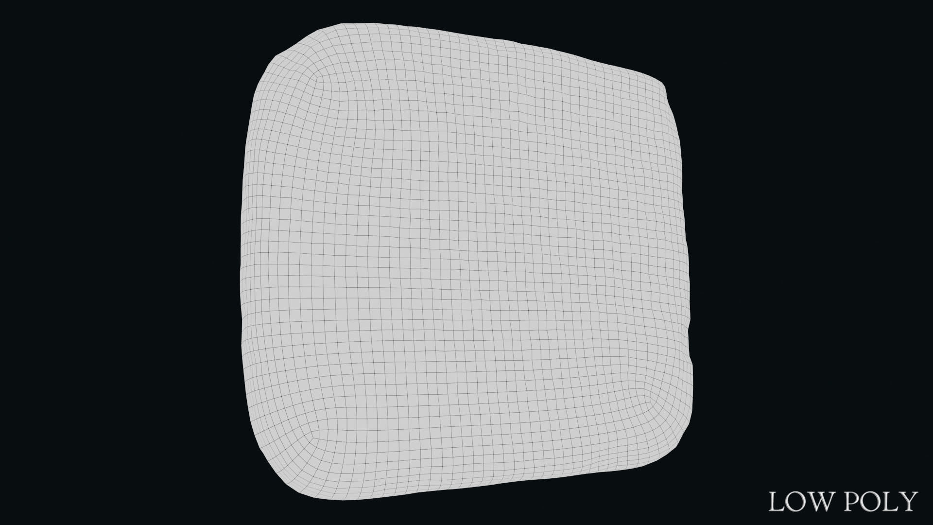 Luwian Hieroglyphic Slab Low-poly 3D model_19