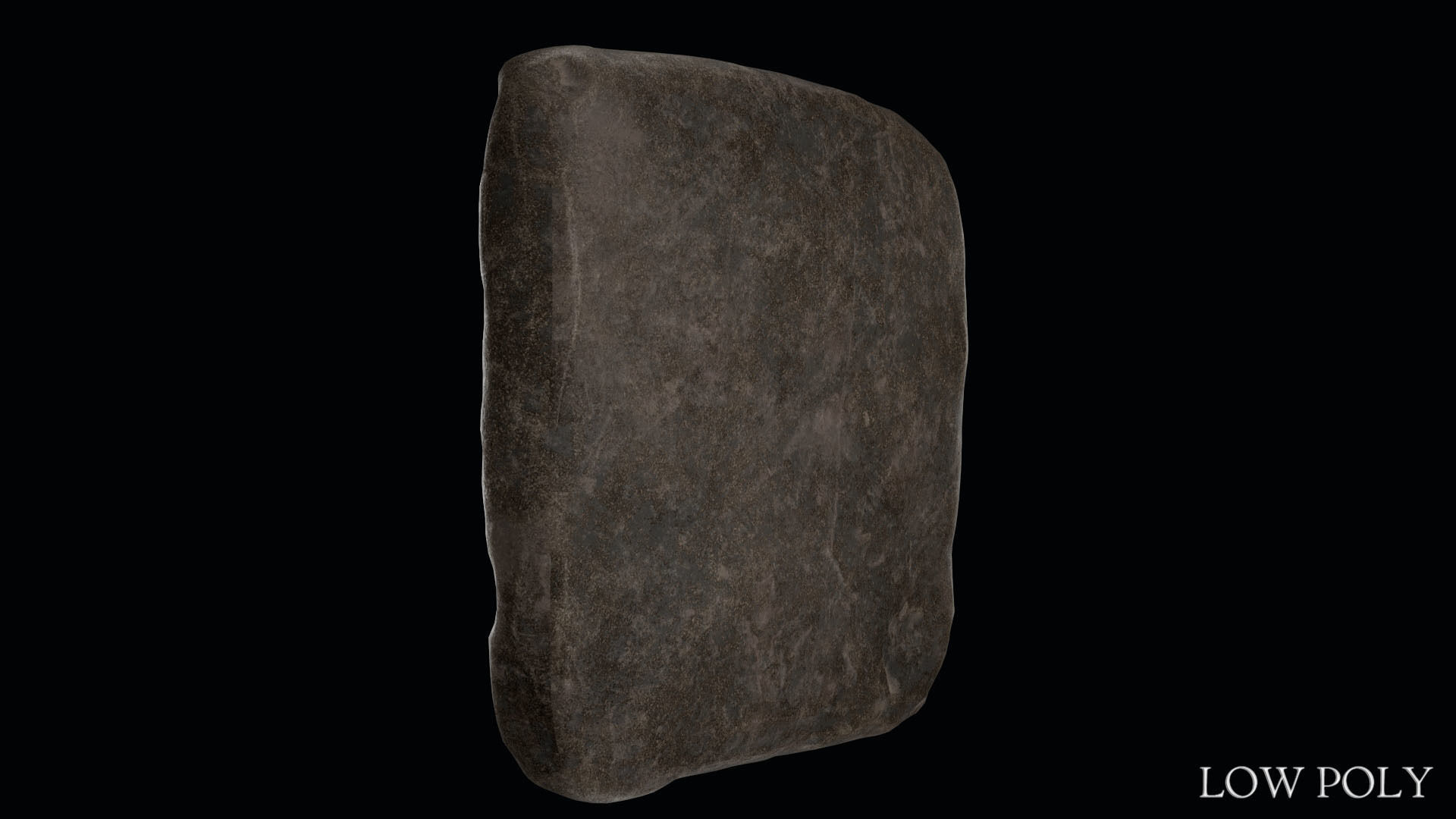 Luwian Hieroglyphic Slab Low-poly 3D model_38