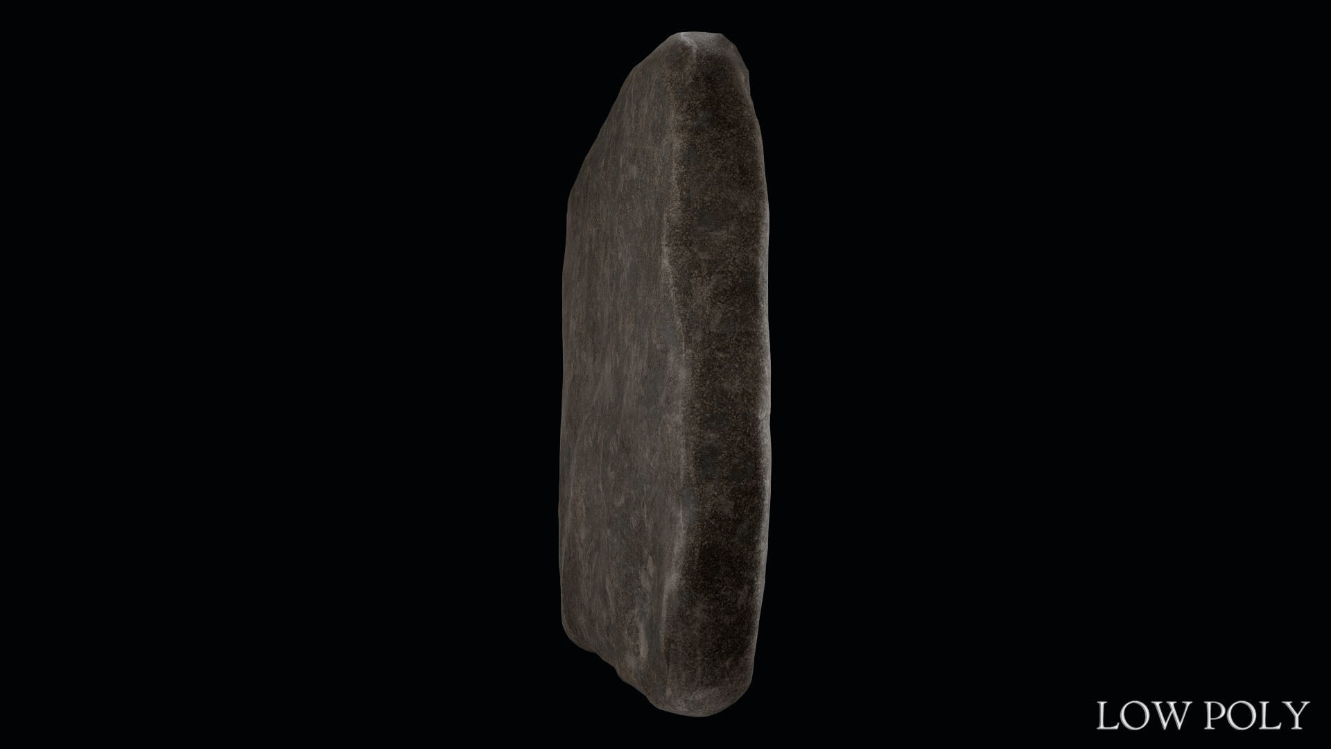 Luwian Hieroglyphic Slab Low-poly 3D model_24