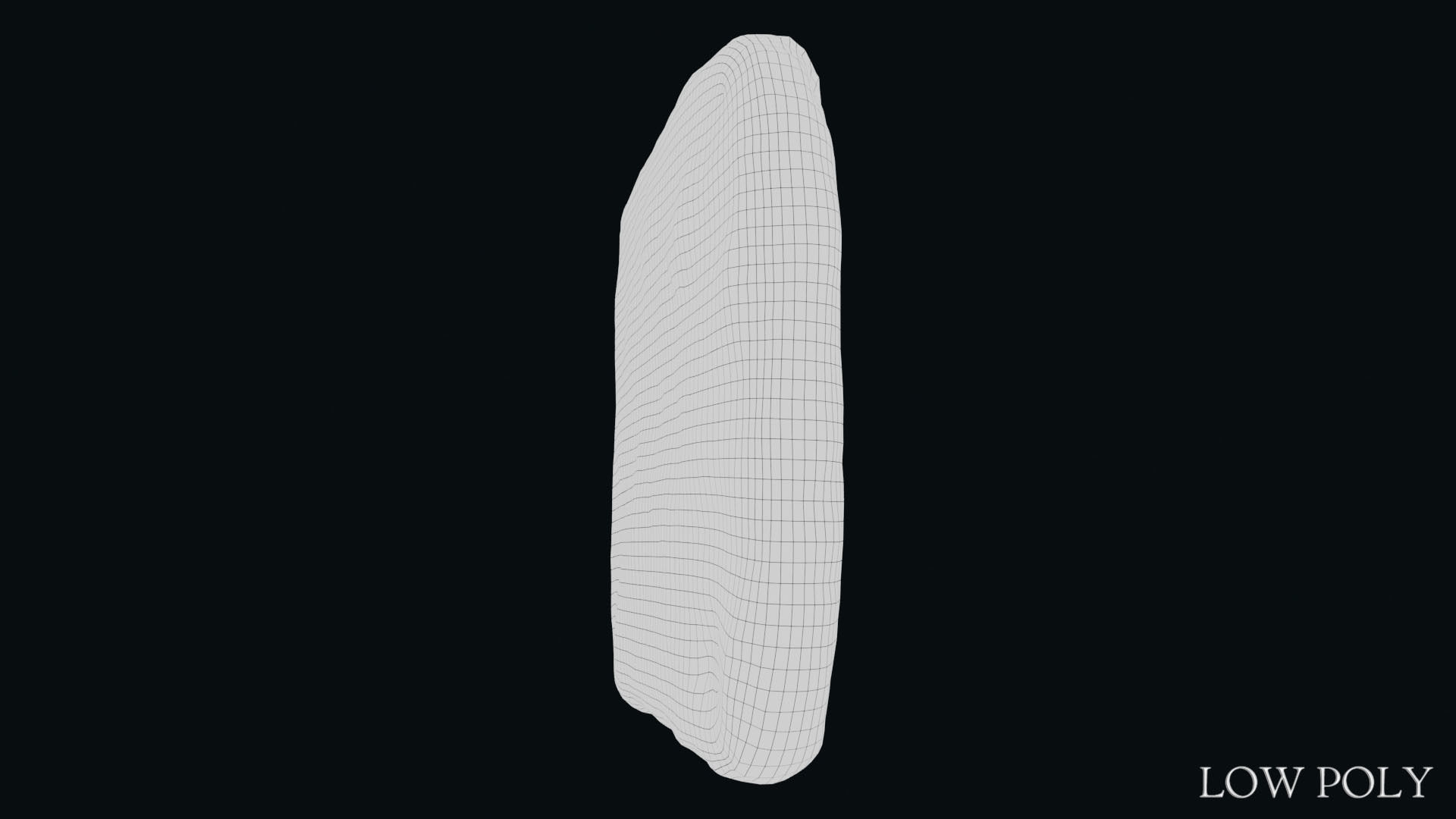 Luwian Hieroglyphic Slab Low-poly 3D model_25