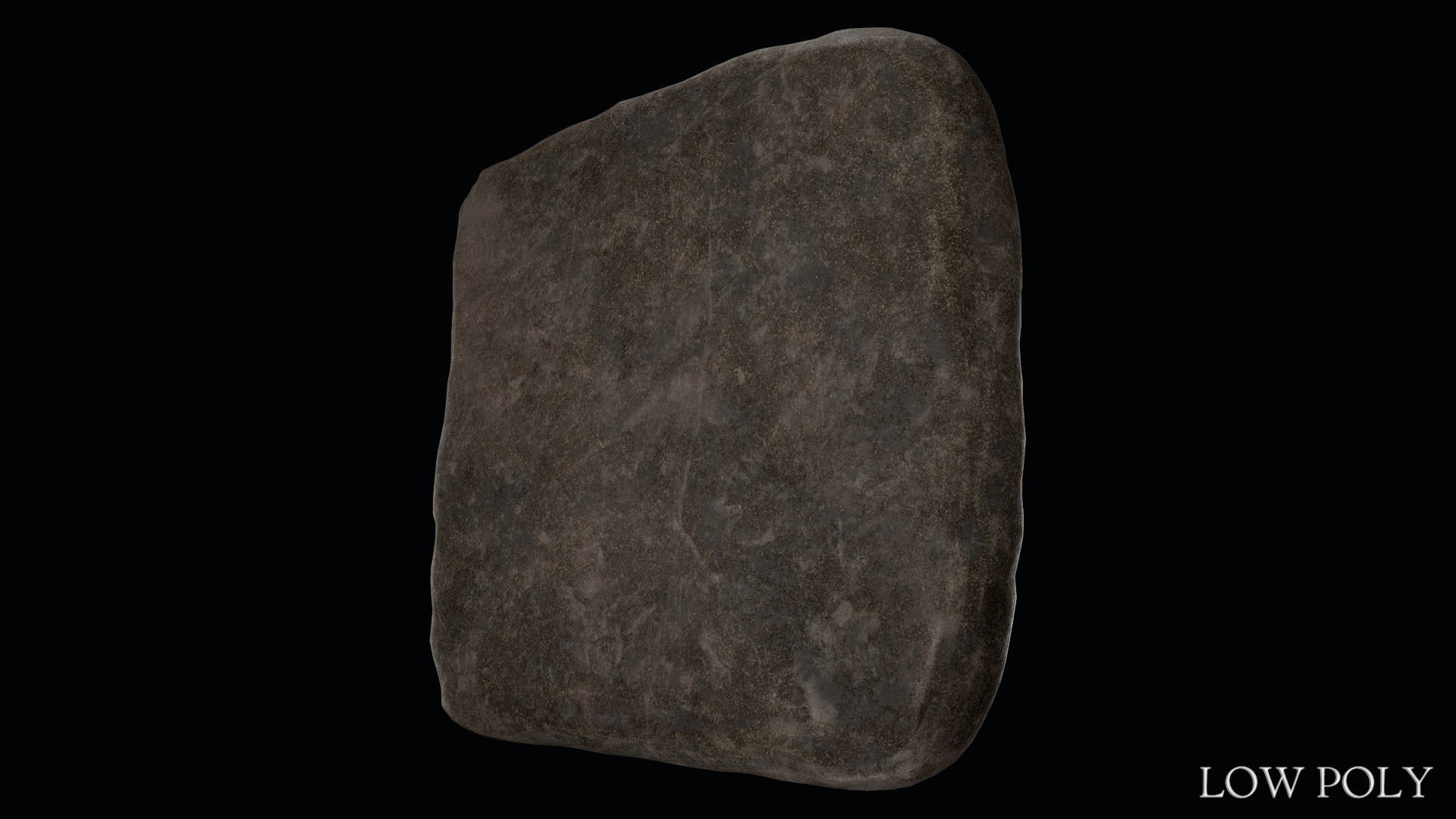 Luwian Hieroglyphic Slab Low-poly 3D model_26