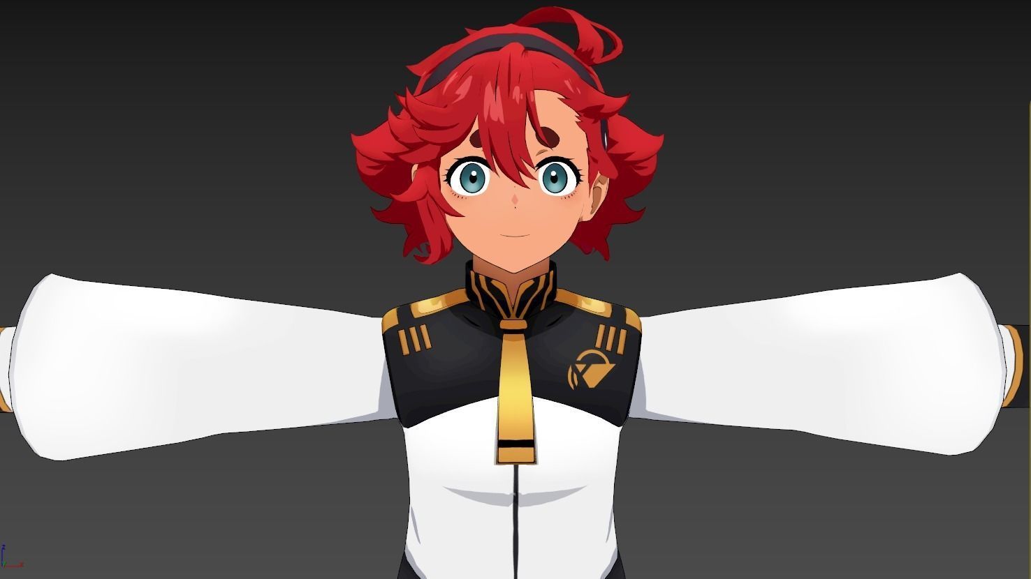 Suletta the Witch from Mercury VRChat avatar 3D model_5