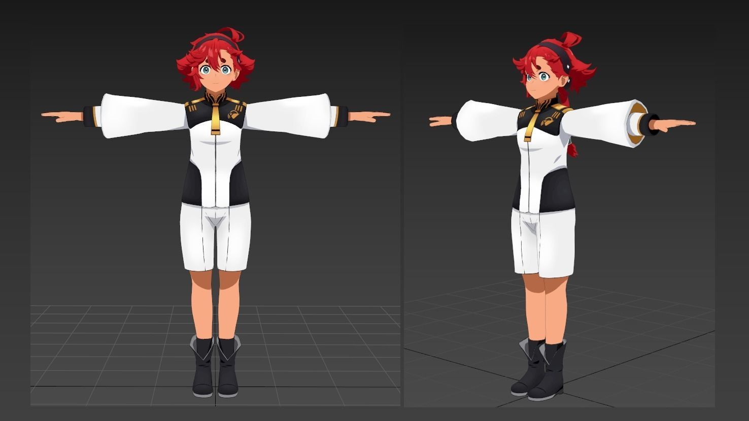 Suletta the Witch from Mercury VRChat avatar 3D model_1