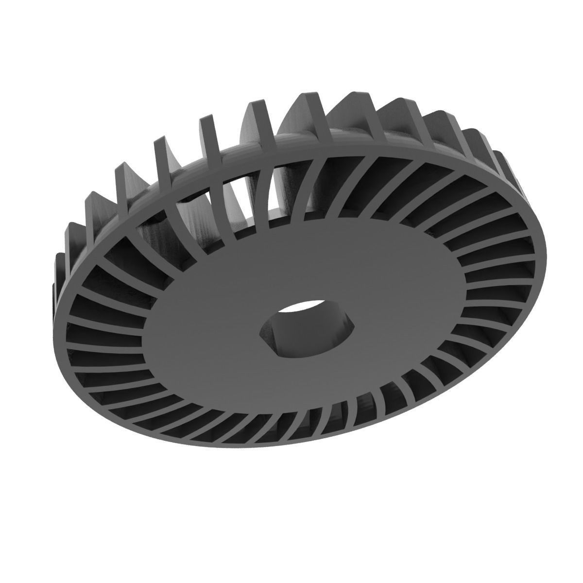 Impeller for Angle Metal Cutting Grinder 3D print model_3