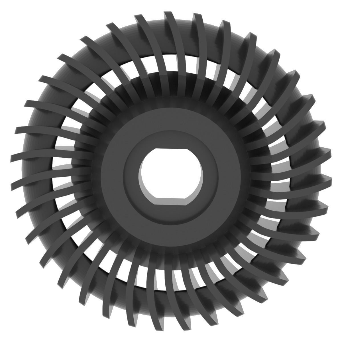 Impeller for Angle Metal Cutting Grinder 3D print model_11