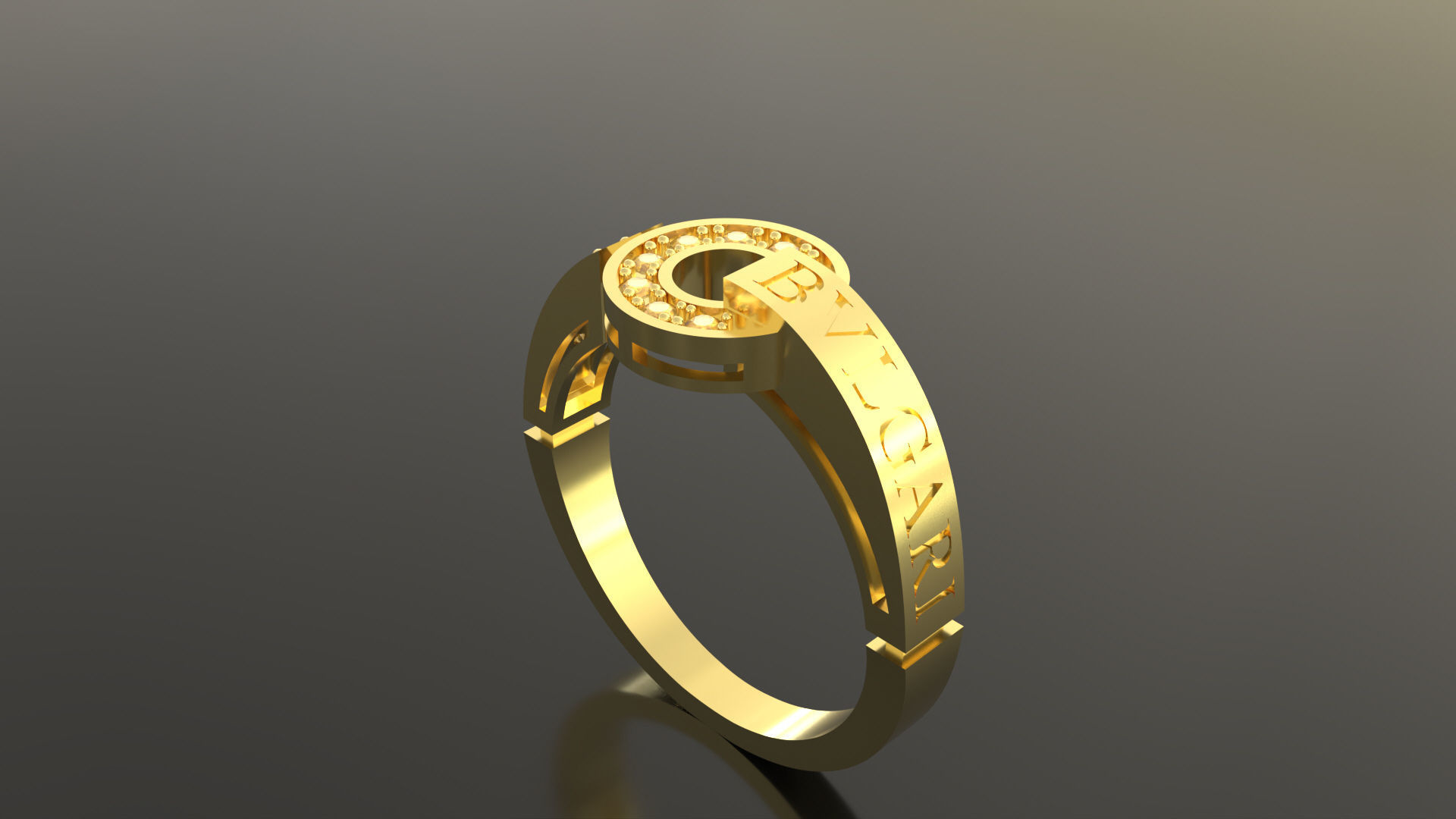 bulgari ring  3D model_1