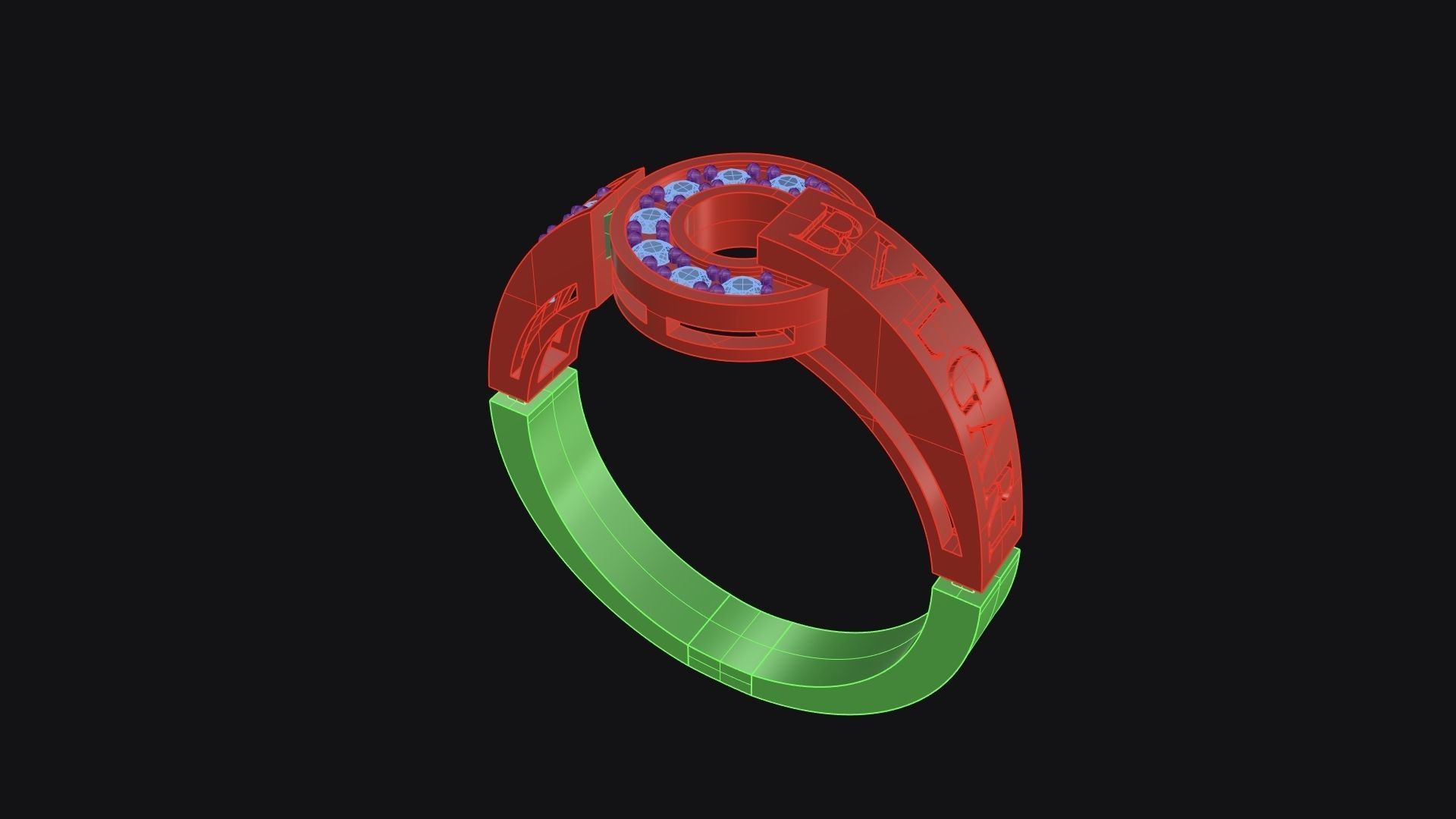 bulgari ring  3D model_3