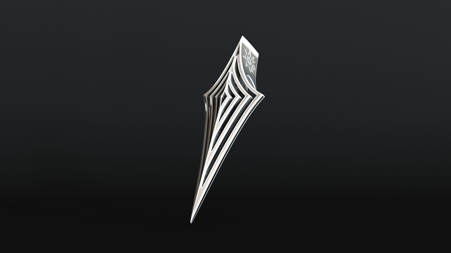 Elven Arrow Pendant F 3D Model 3D print model_19