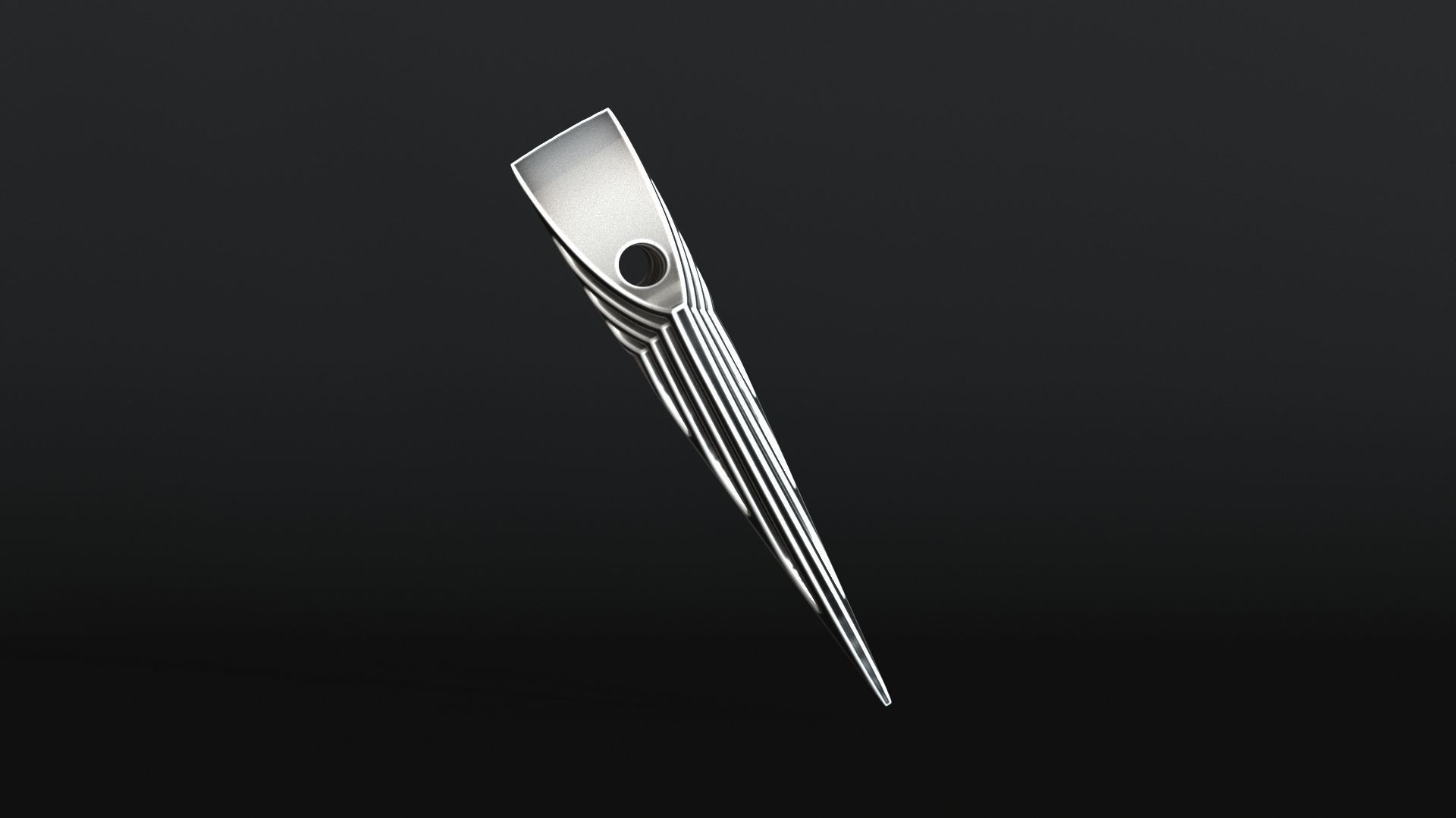 Elven Arrow Pendant F 3D Model 3D print model_10