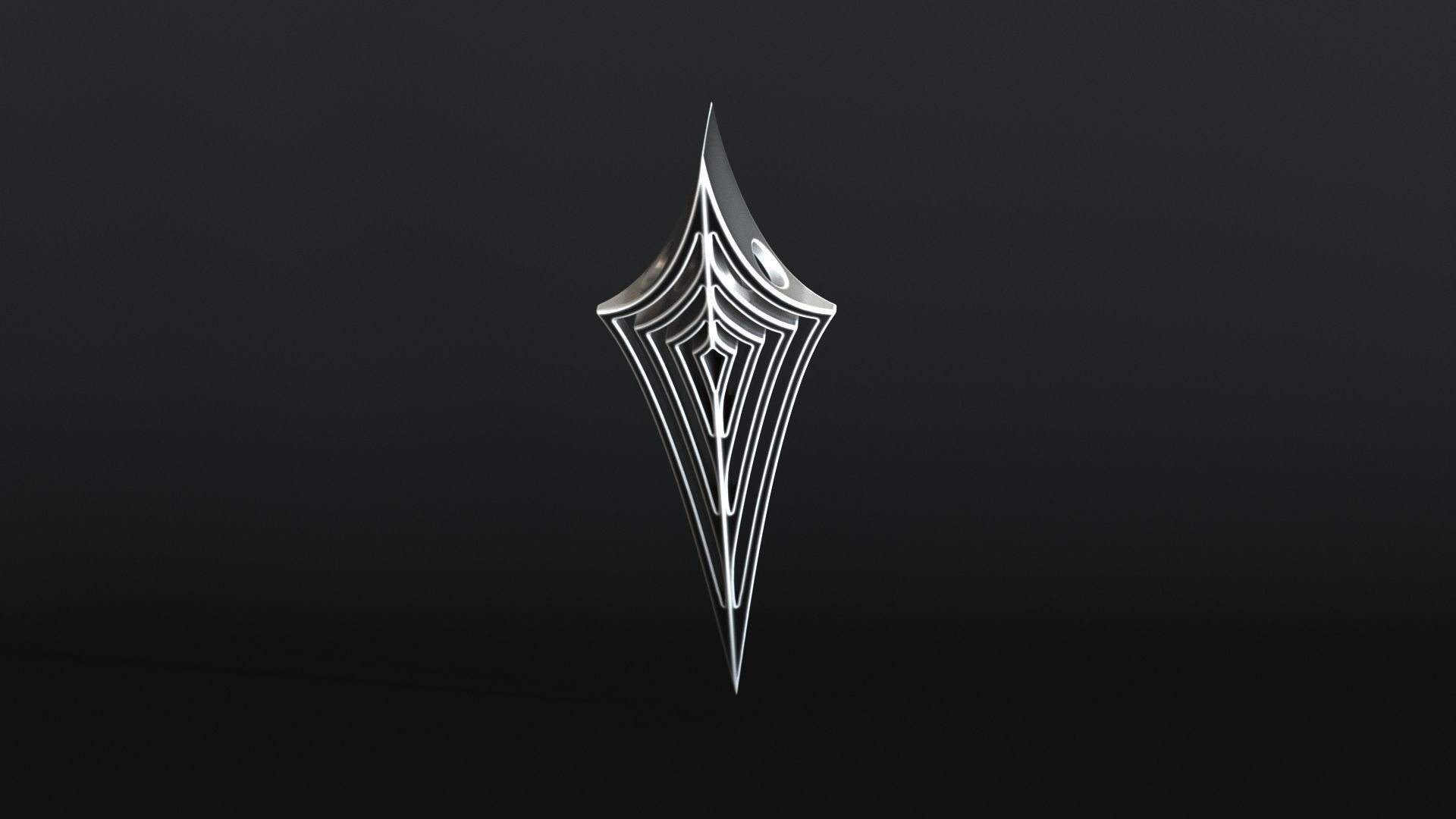 Elven Arrow Pendant F 3D Model 3D print model_13