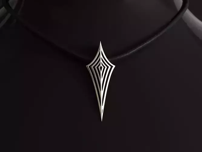 Elven Arrow Pendant F 3D Model 3D print model