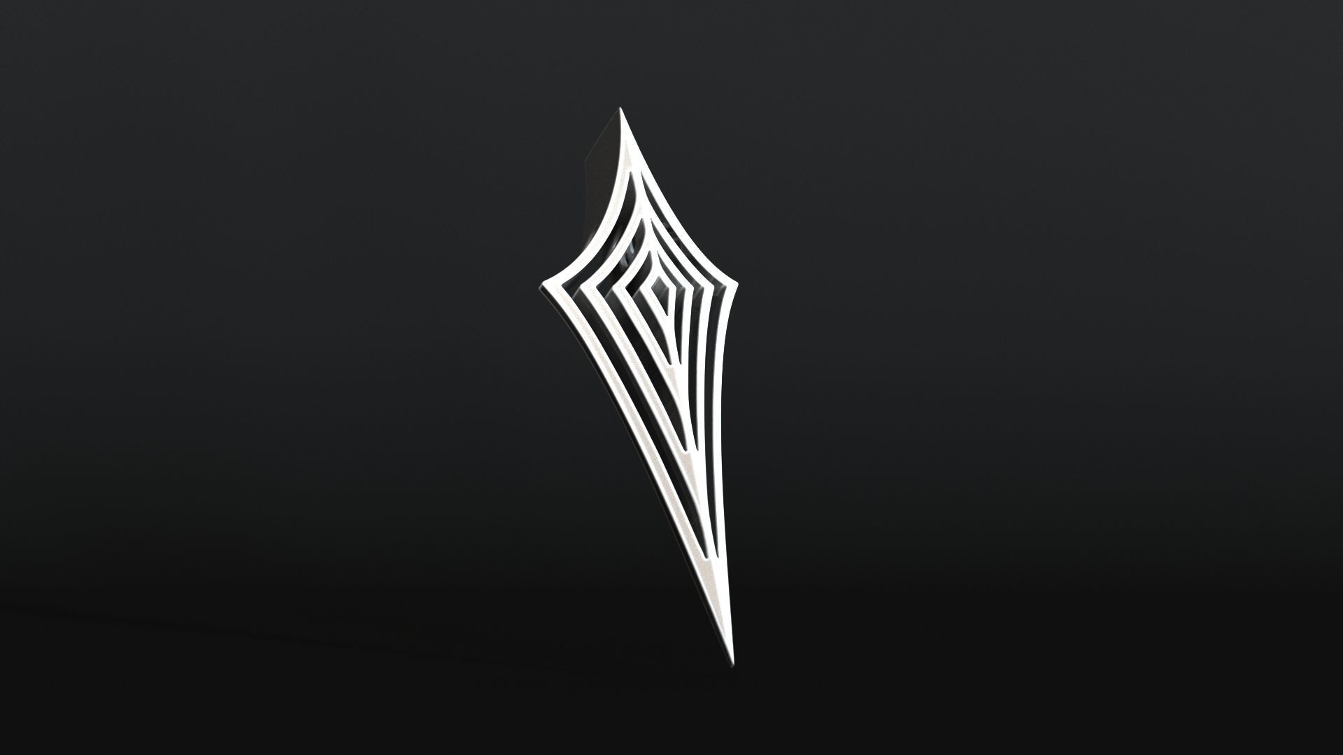 Elven Arrow Pendant F 3D Model 3D print model_7