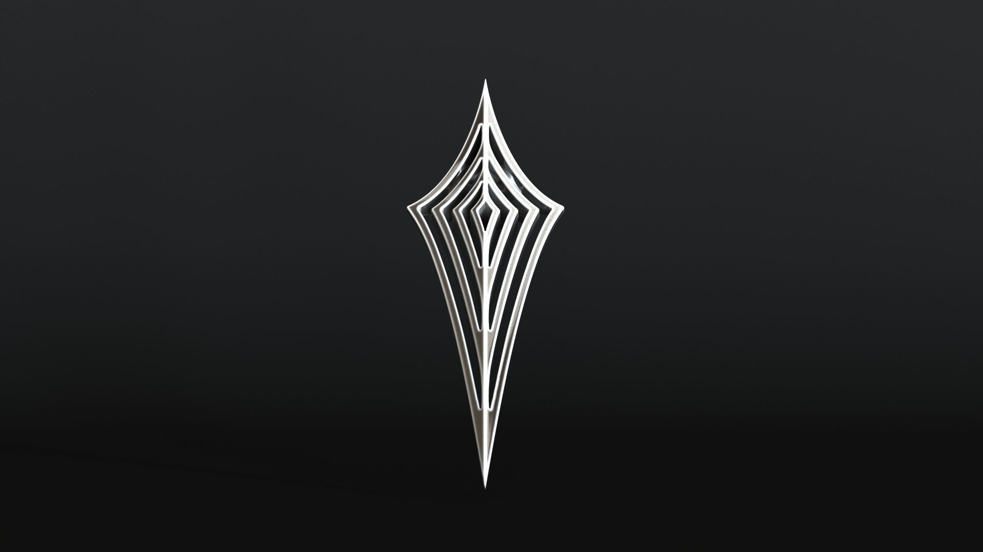 Elven Arrow Pendant F 3D Model 3D print model_6