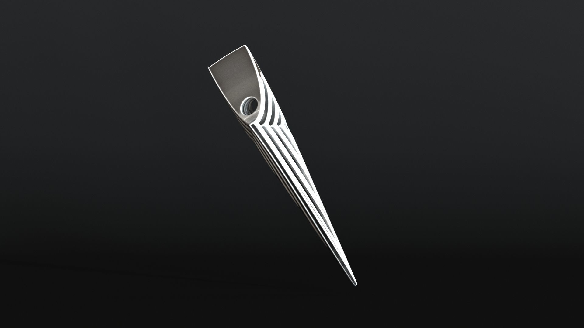 Elven Arrow Pendant F 3D Model 3D print model_9