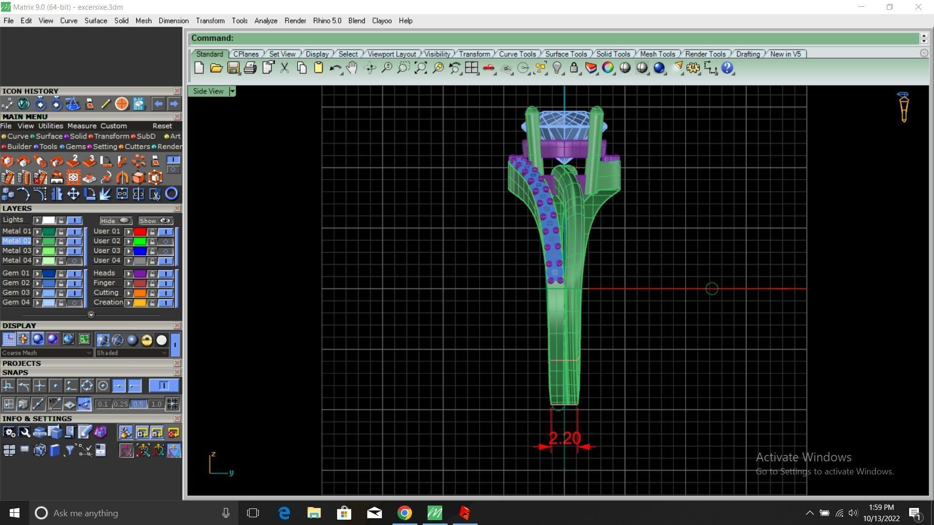 solitaire ring  3D print model_4