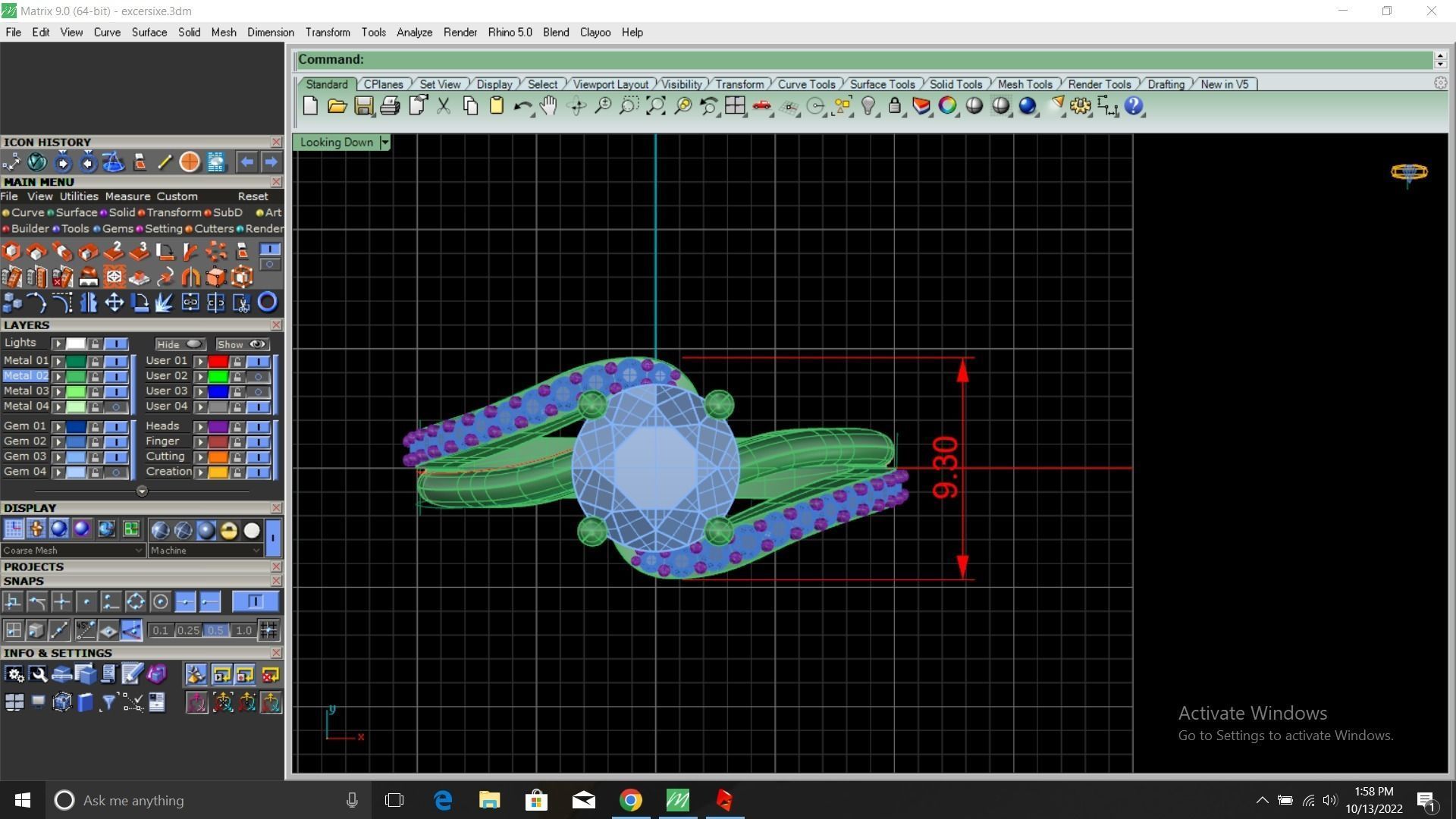 solitaire ring  3D print model_5