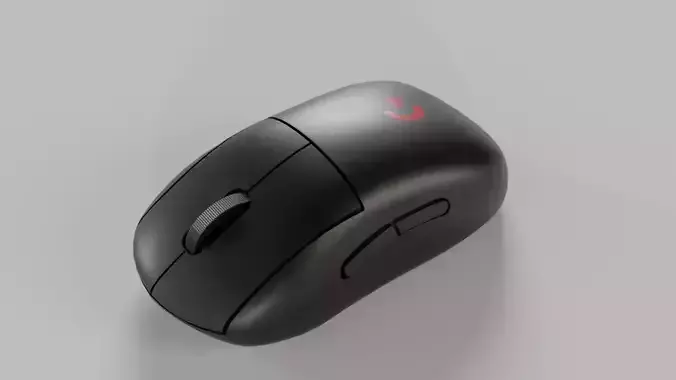 Logitech G Pro Wireless Mouse Low-poly 3D model