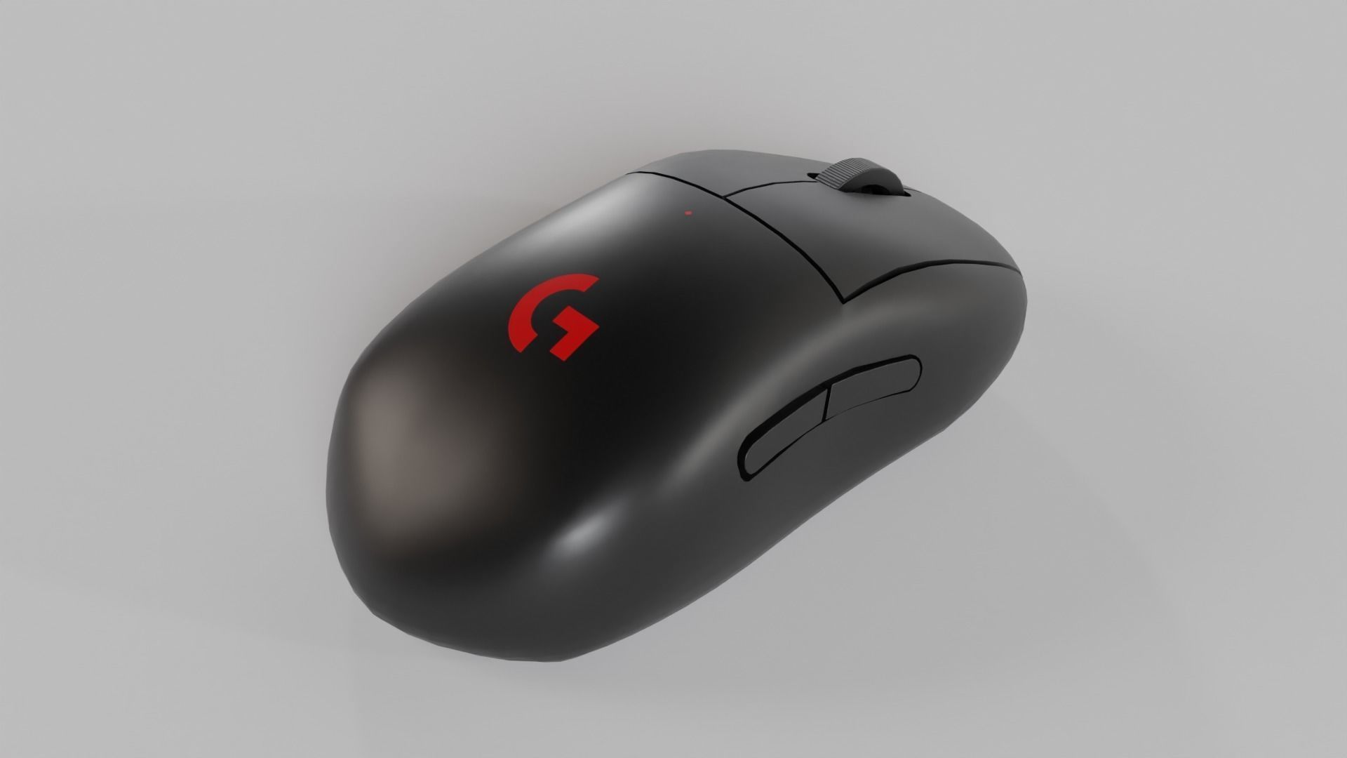 Logitech G Pro Wireless Mouse Low-poly 3D model_2