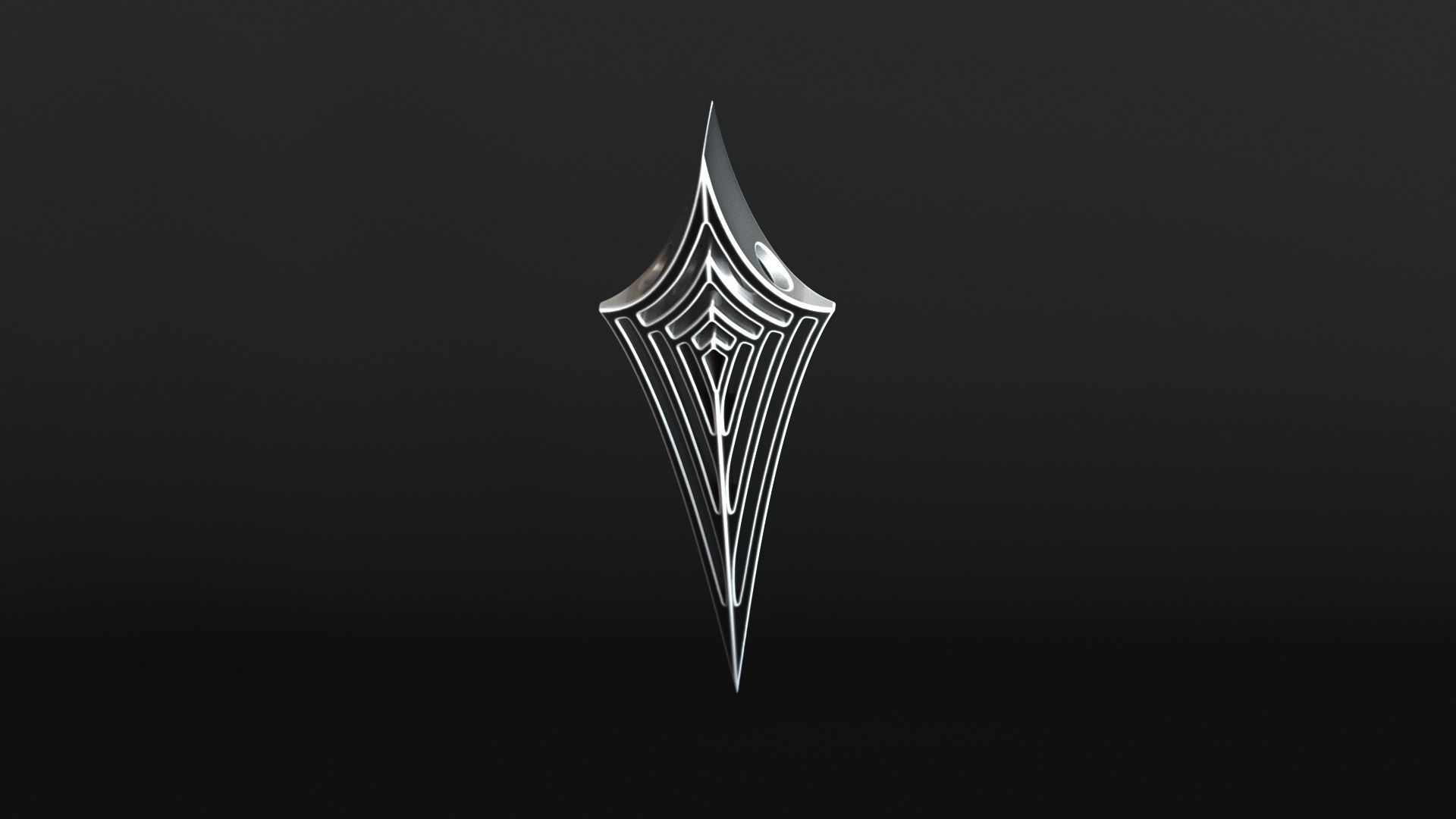 Elven Arrow Pendant G 3D Model 3D print model_13