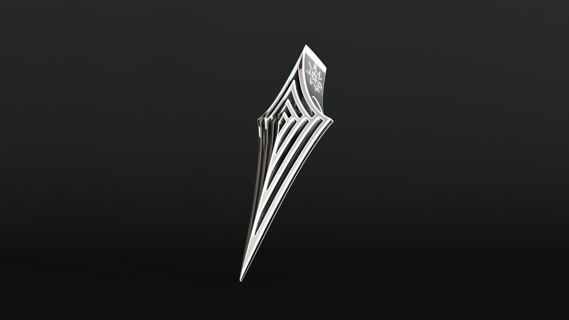 Elven Arrow Pendant G 3D Model 3D print model_19