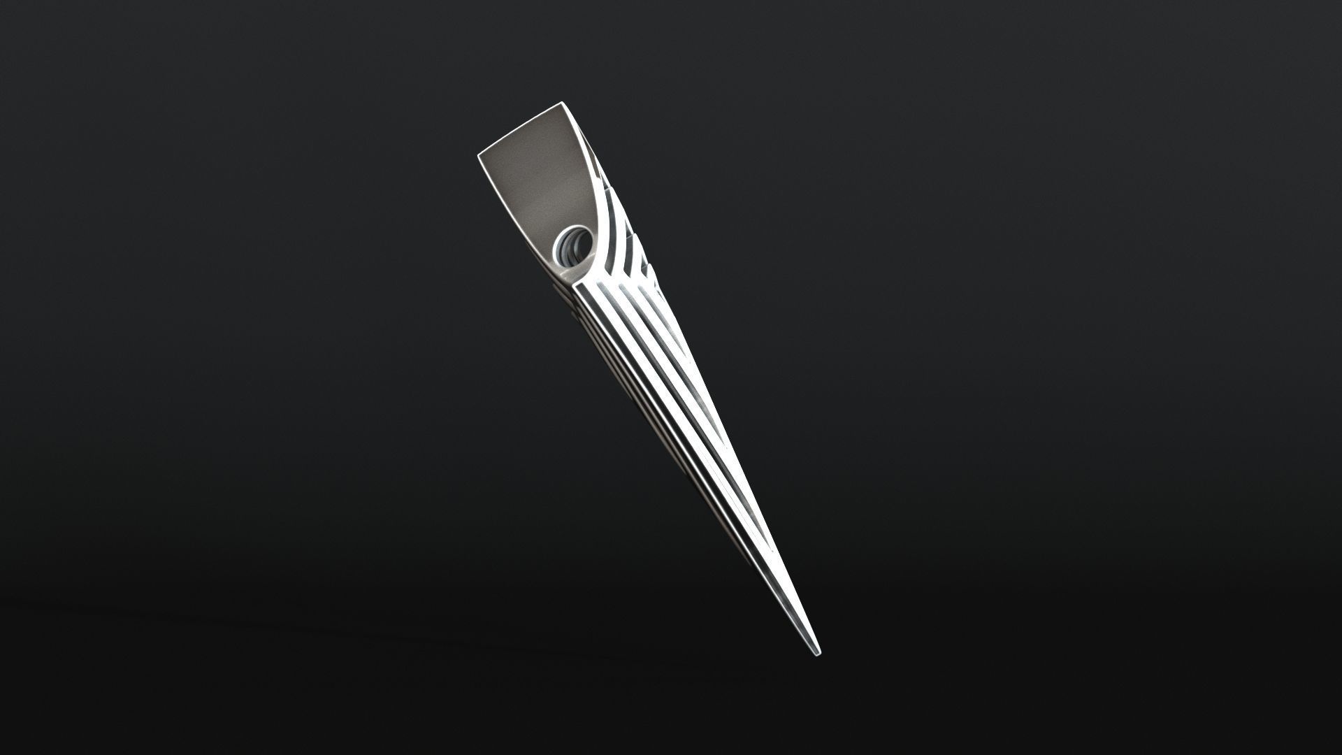 Elven Arrow Pendant G 3D Model 3D print model_9