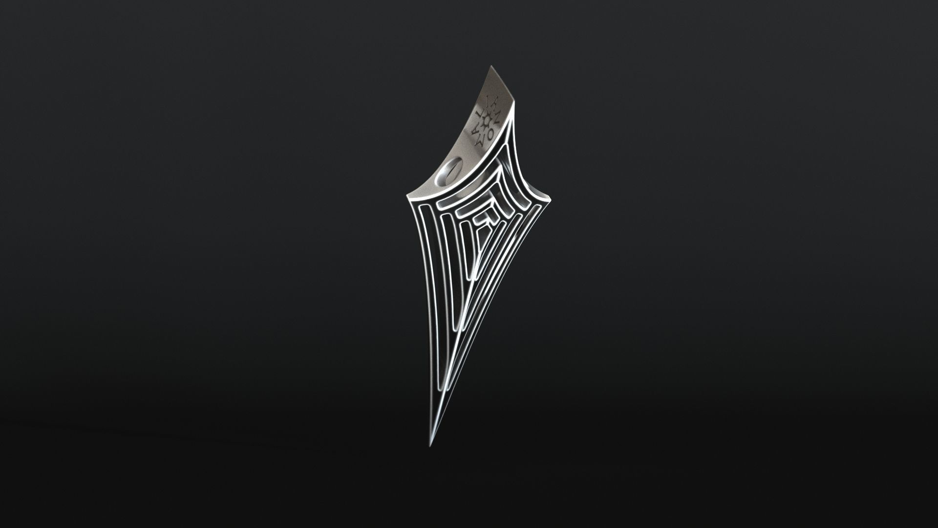 Elven Arrow Pendant G 3D Model 3D print model_14
