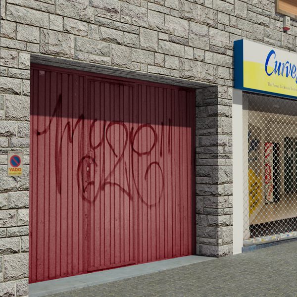 Building apartment with roof Low-poly 3D model_5