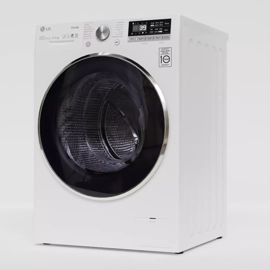 Washing Machine LG-F4WV7010S2W 3D model_0