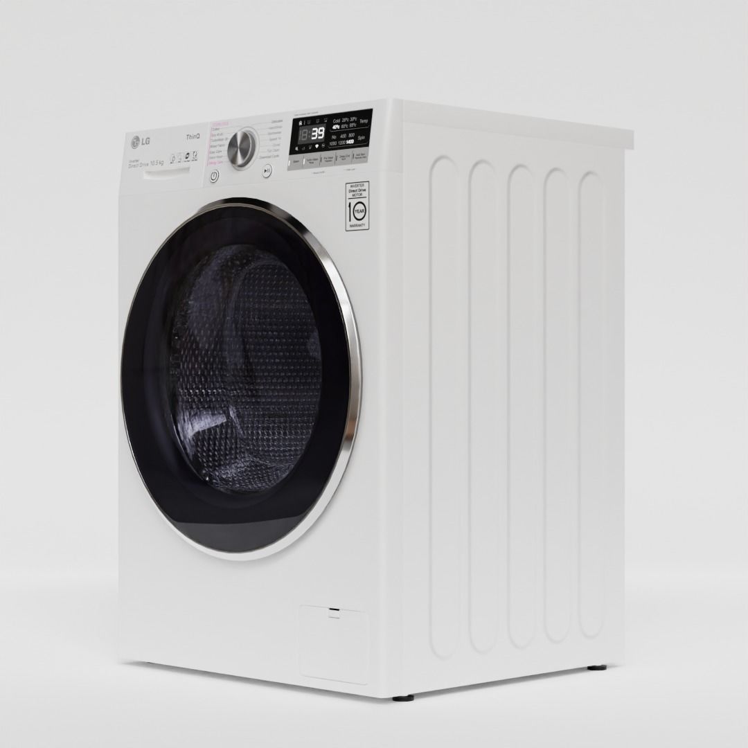 Washing Machine LG-F4WV7010S2W 3D model_3