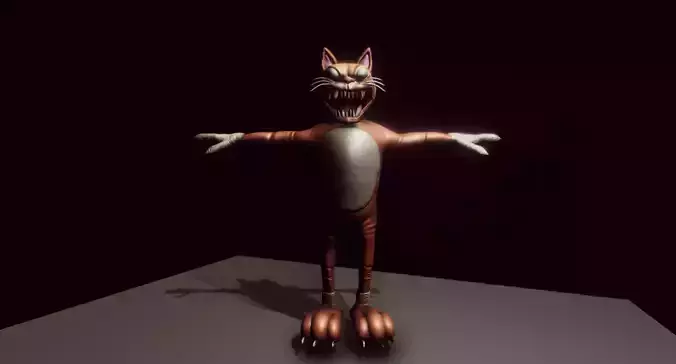 Creepy Mascot Horror Toy - Plush Scary Cat Monster