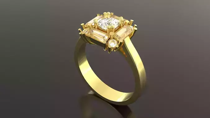 rings women diamond gold 