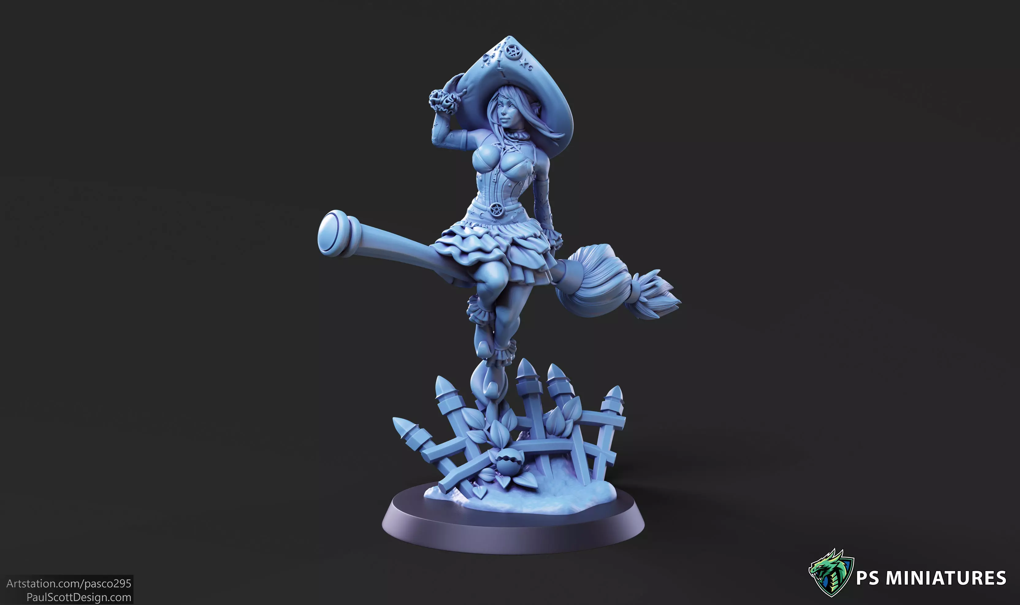 Witch Elf Pose 1 3D print model